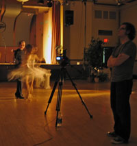 filming a dance